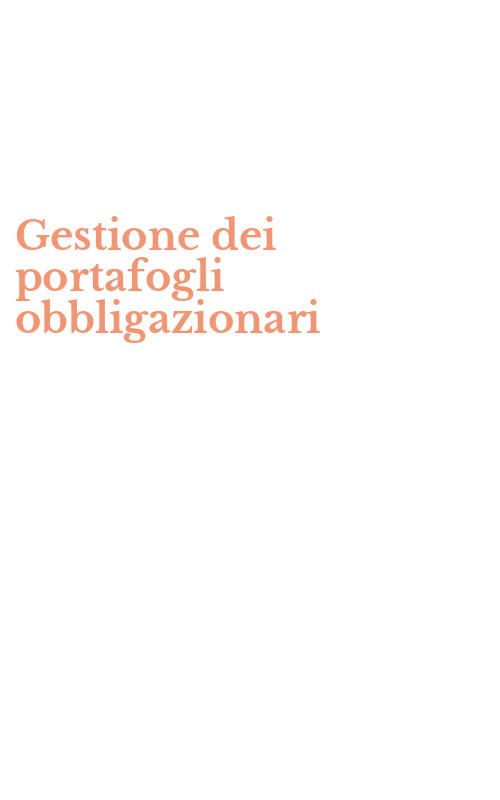 Gestione dei portafogli obbligazionari