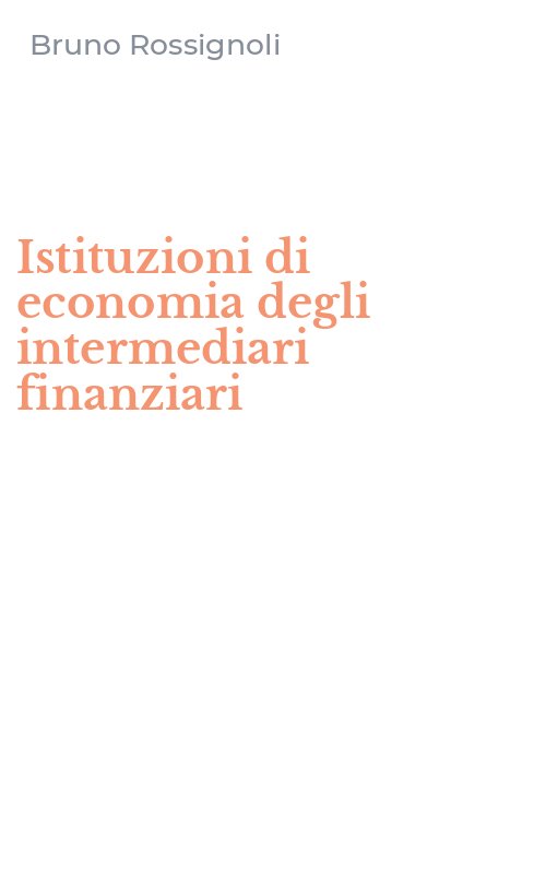 Istituzioni di economia degli intermediari finanziari
