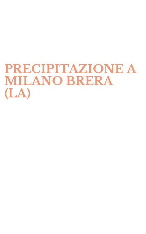 PRECIPITAZIONE A MILANO BRERA (LA)
