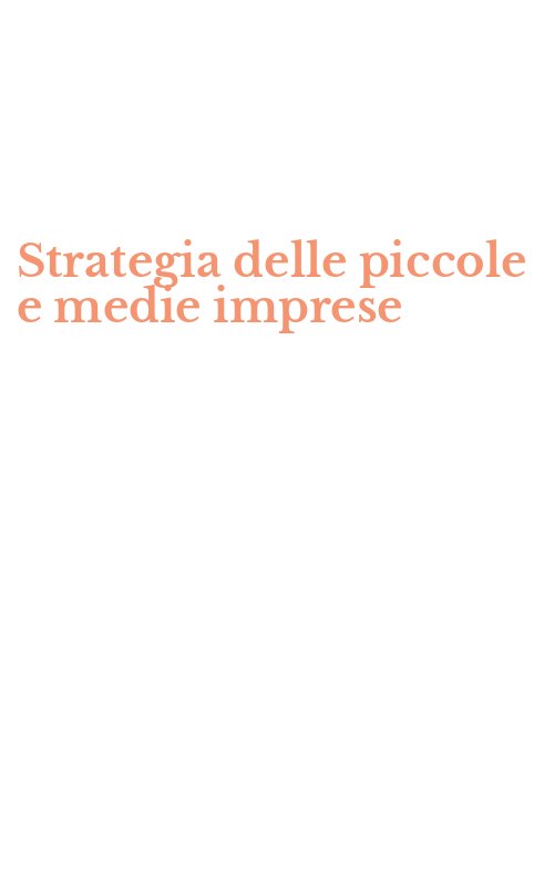 Strategia delle piccole e medie imprese