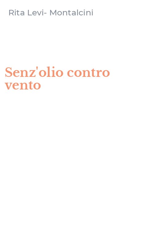 Senz'olio contro vento
