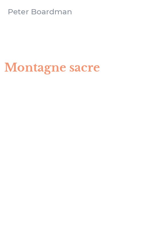 Montagne sacre