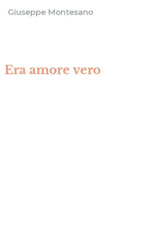 Era amore vero