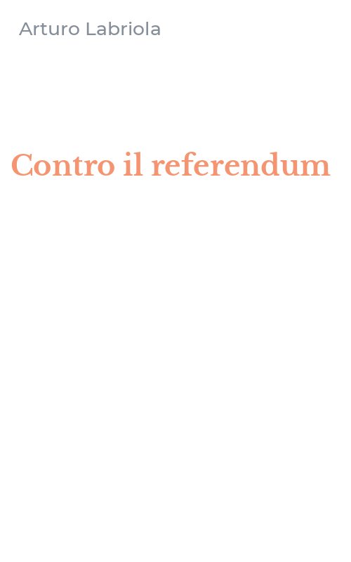 Contro il referendum