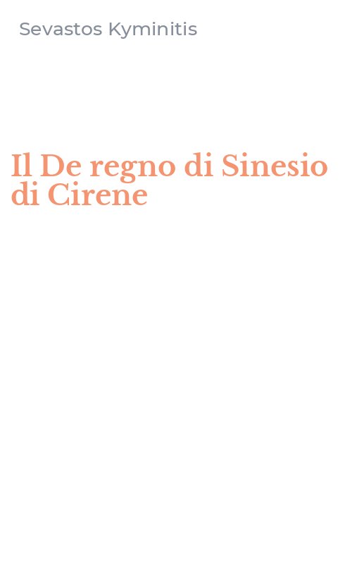 Il De regno di Sinesio di Cirene