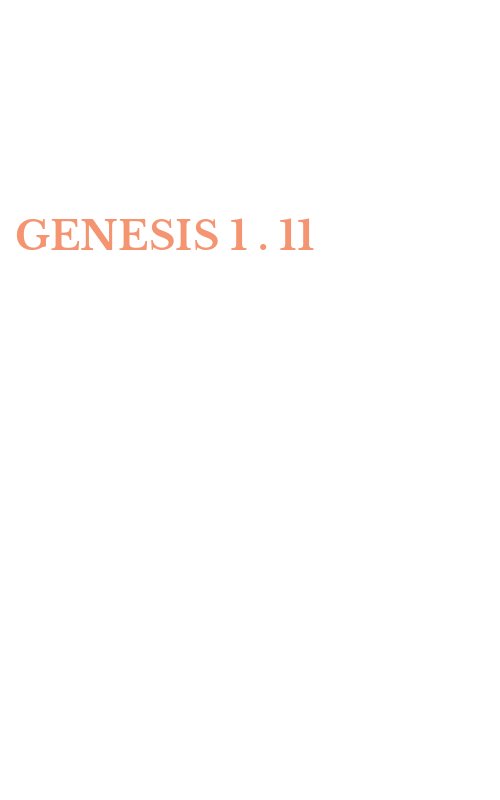 GENESIS 1 . 11