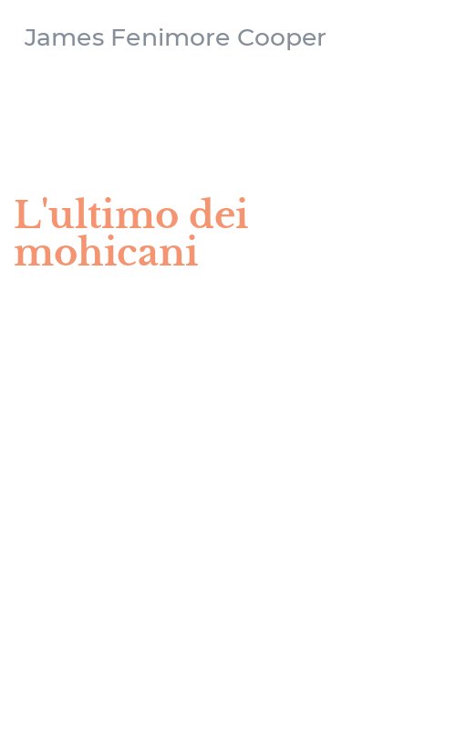L'ultimo dei mohicani