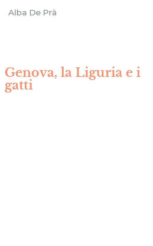 Genova, la Liguria e i gatti