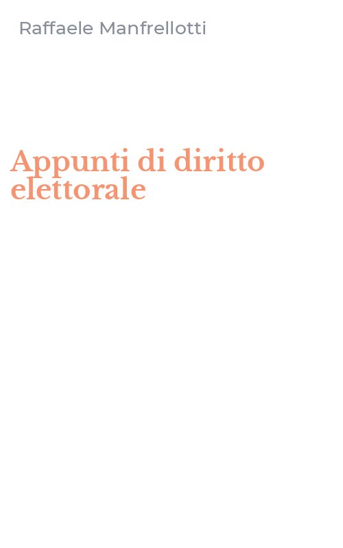 Appunti di diritto elettorale