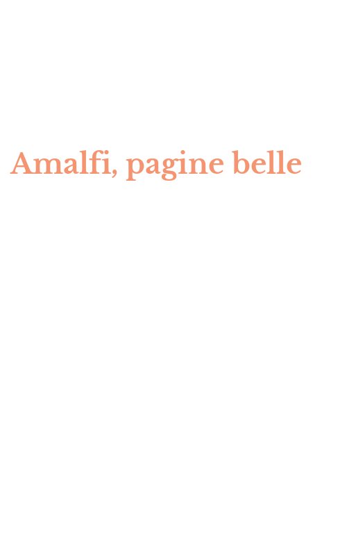 Amalfi, pagine belle