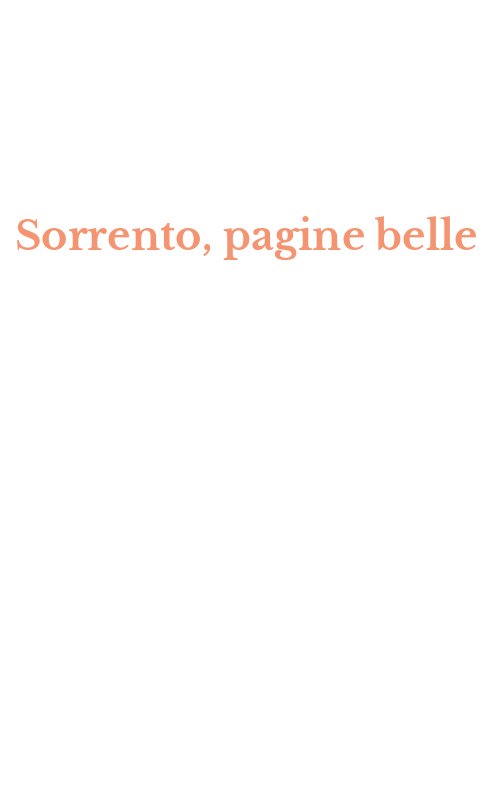 Sorrento, pagine belle