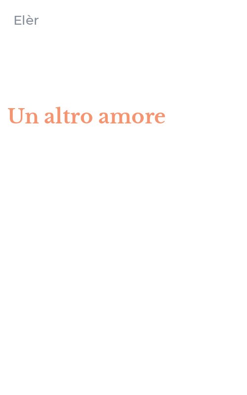 Un altro amore