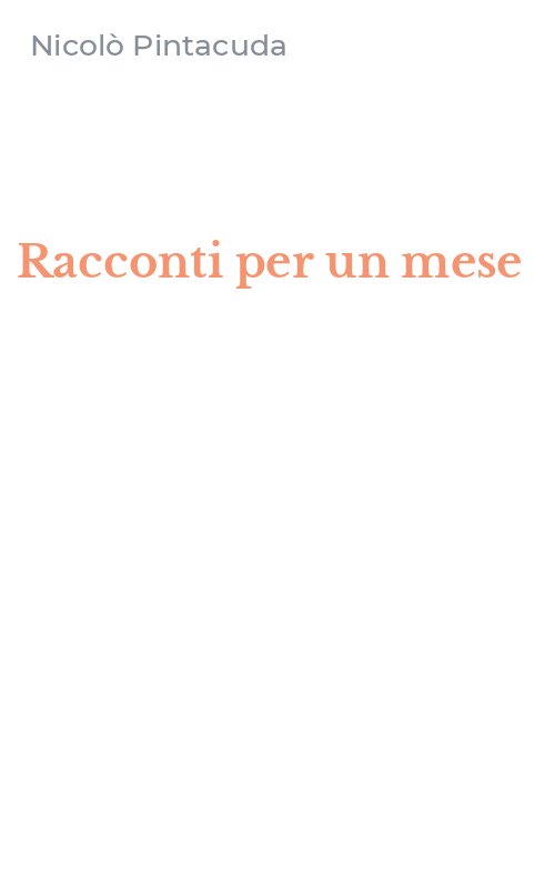 Racconti per un mese
