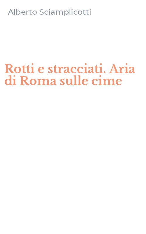 Rotti e stracciati. Aria di Roma sulle cime
