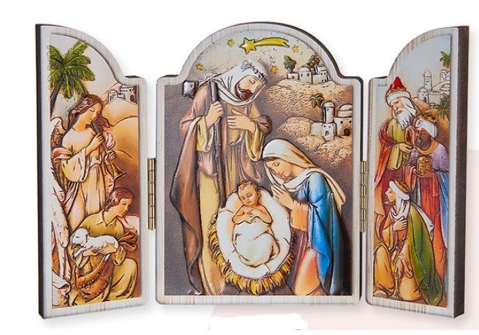LEGNO PRESEPIO NOE cm 12X17.5