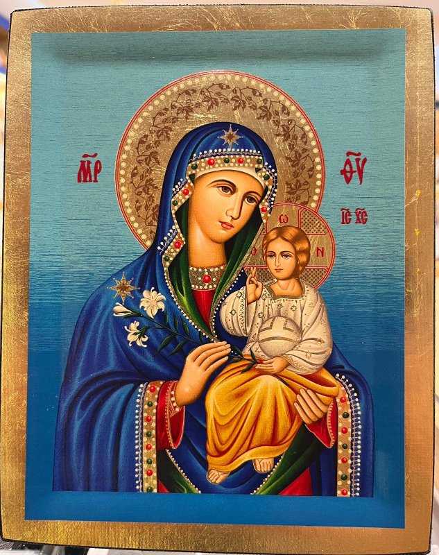 MADONNA DEL GIGLIO 15X19 CM
