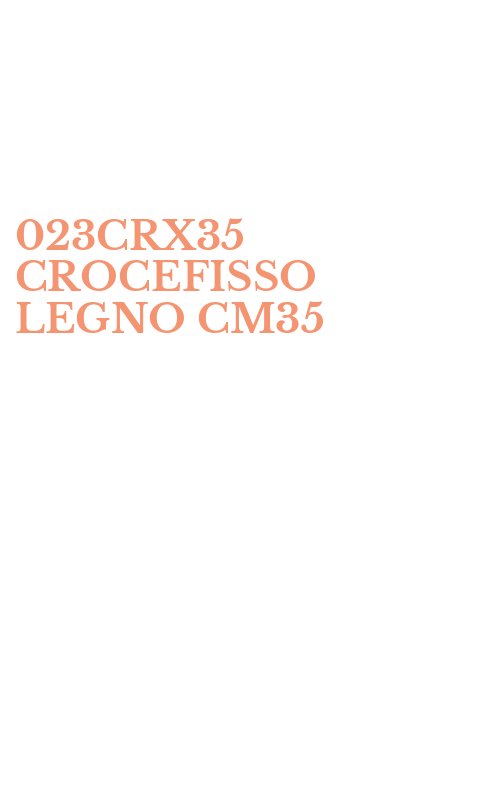 023CRX35 CROCEFISSO LEGNO CM35