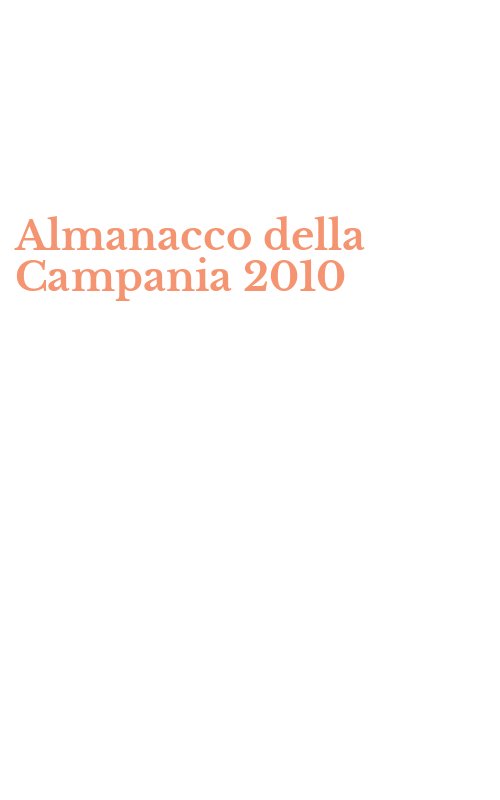 Almanacco della Campania 2010