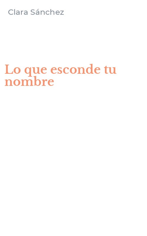 Lo que esconde tu nombre