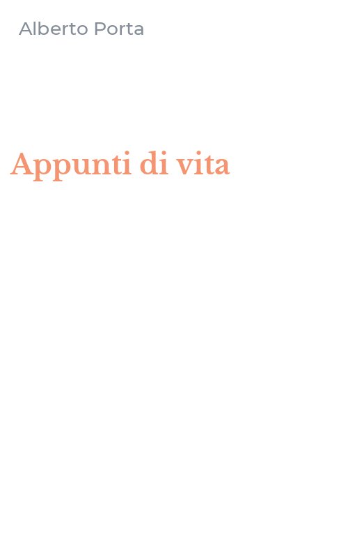 Appunti di vita