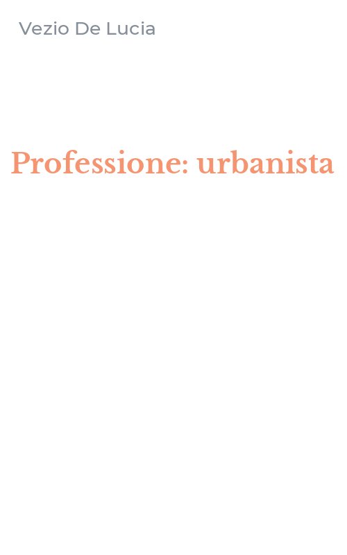 Professione: urbanista