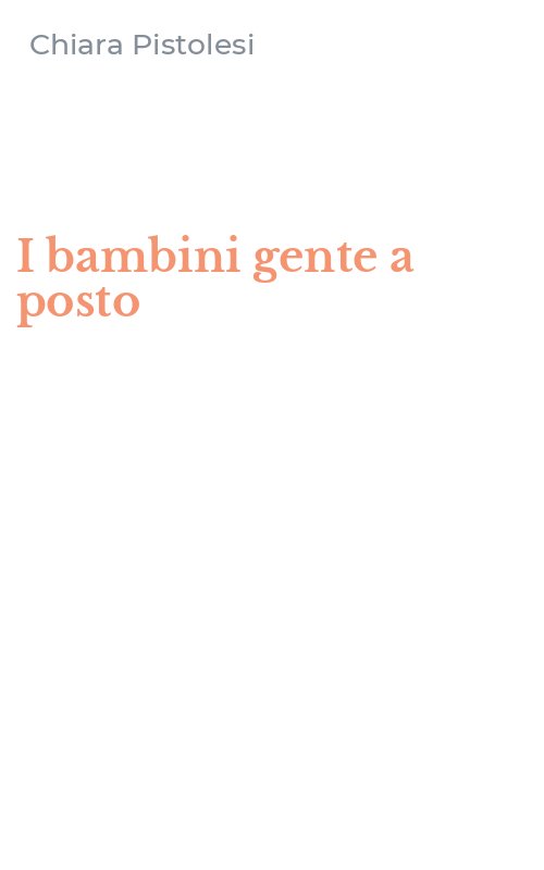 I bambini gente a posto