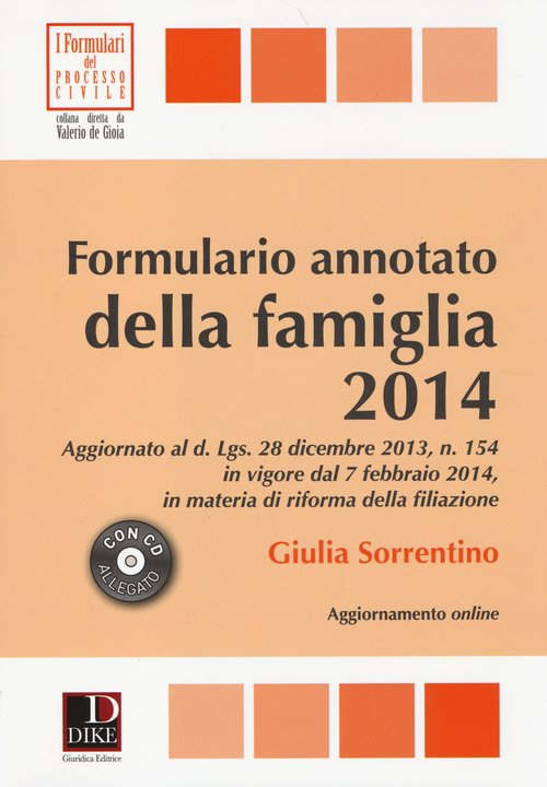 Formulario annotato della famiglia 2014