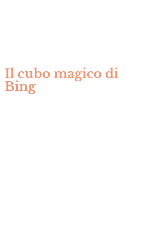 Il cubo magico di Bing