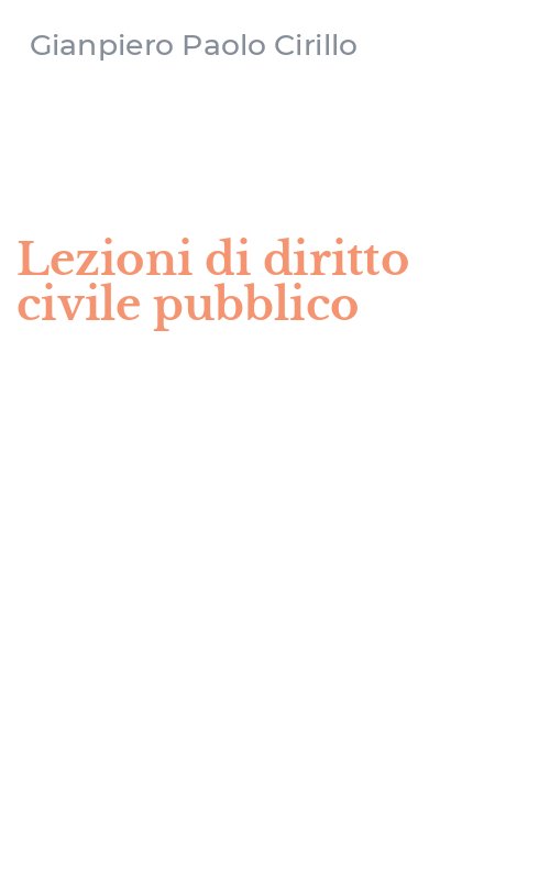 Lezioni di diritto civile pubblico