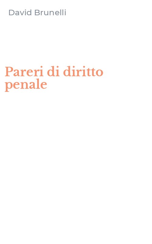 Pareri di diritto penale