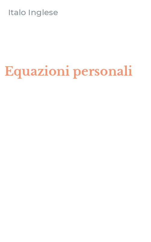 Equazioni personali