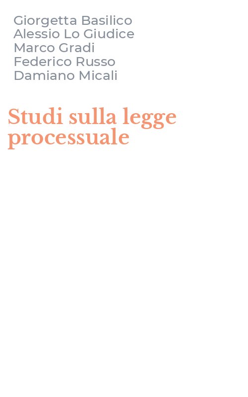Studi sulla legge processuale
