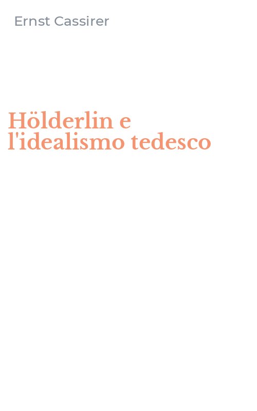 Hölderlin e l'idealismo tedesco