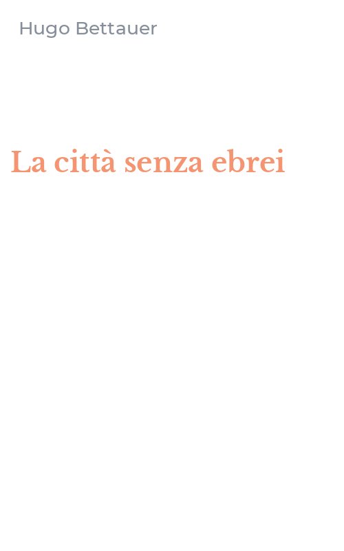 La città senza ebrei