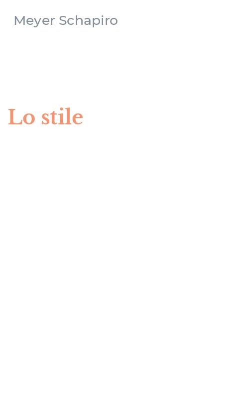 Lo stile