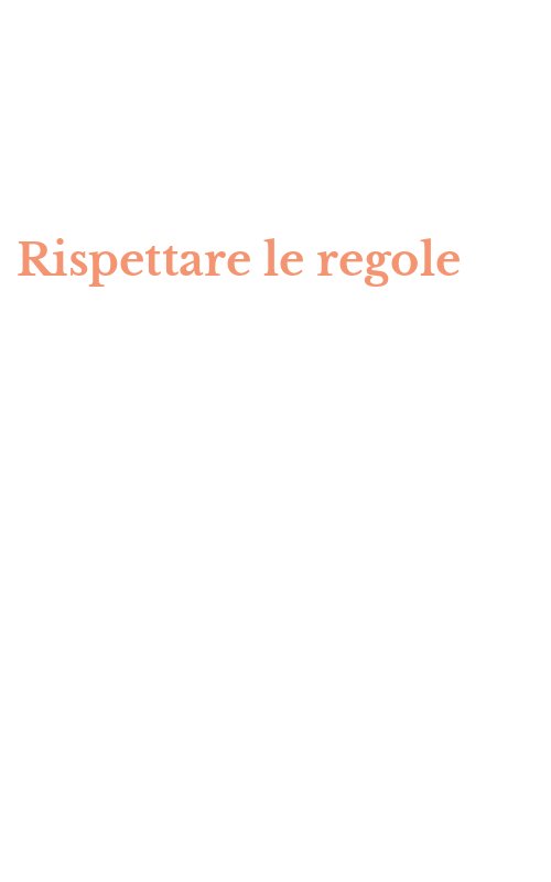 Rispettare le regole