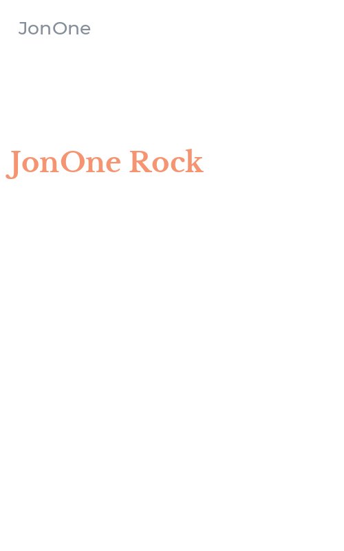 JonOne Rock