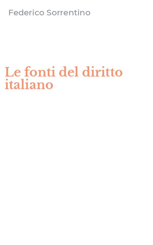 Le fonti del diritto italiano