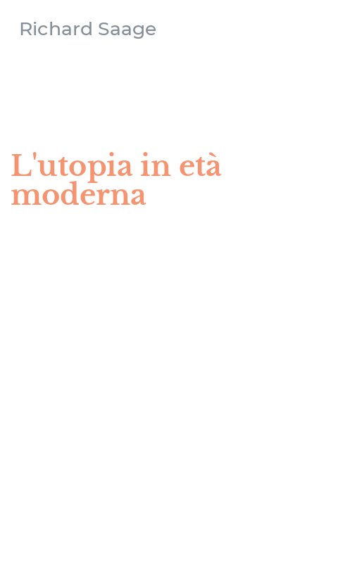 L'utopia in età moderna