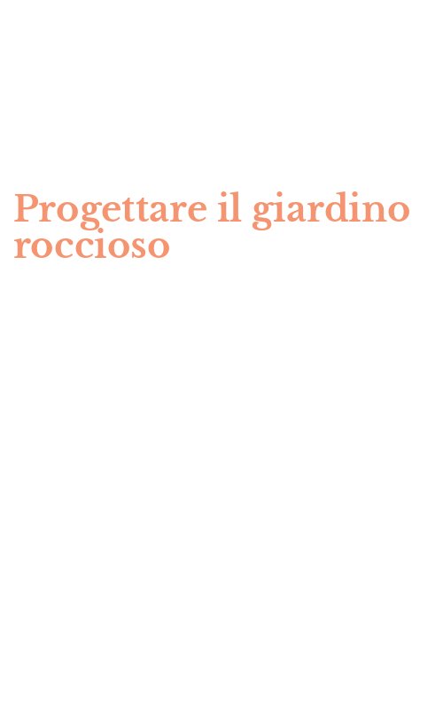 Progettare il giardino roccioso