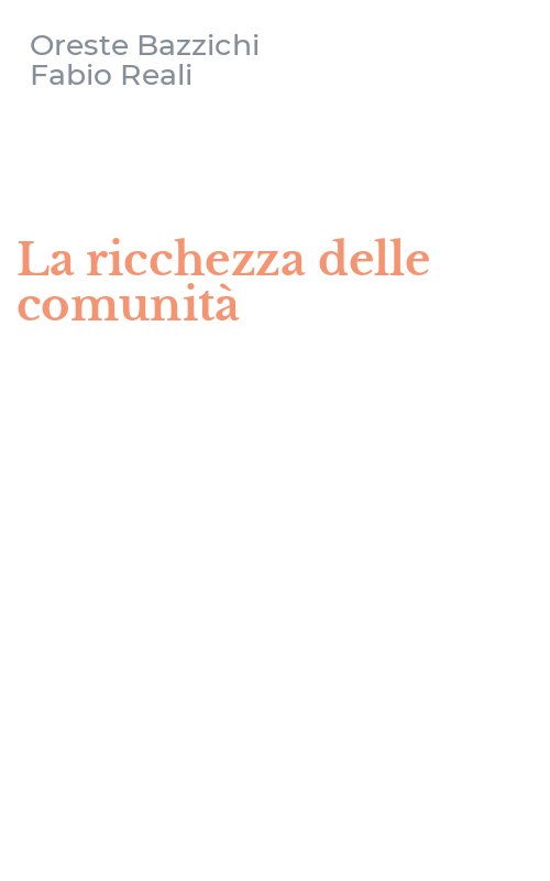 La ricchezza delle comunità