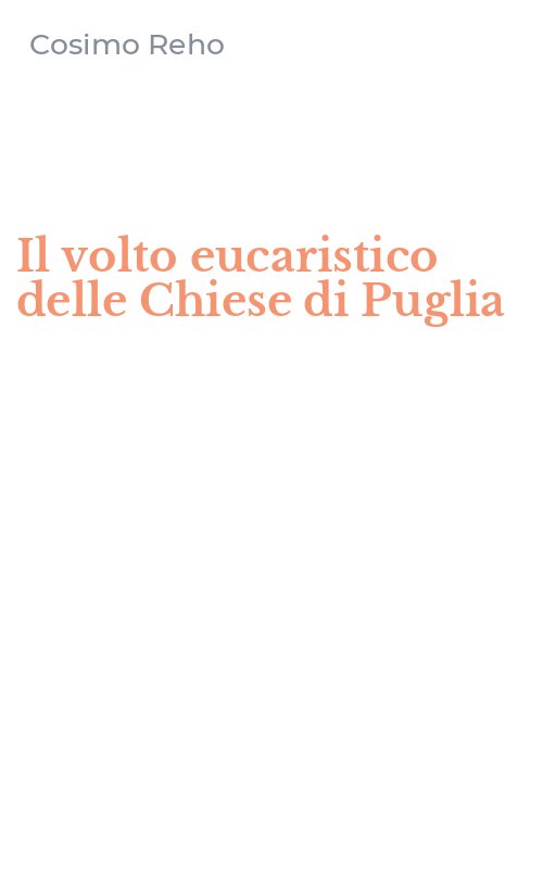 Il volto eucaristico delle Chiese di Puglia
