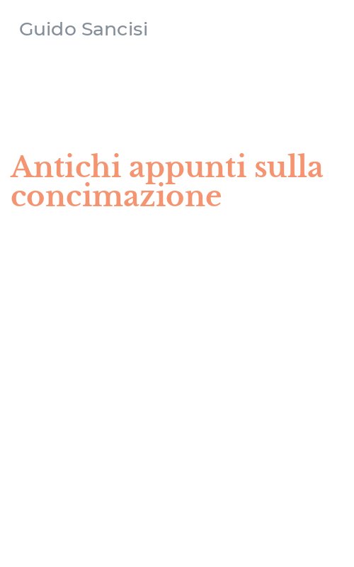 Antichi appunti sulla concimazione