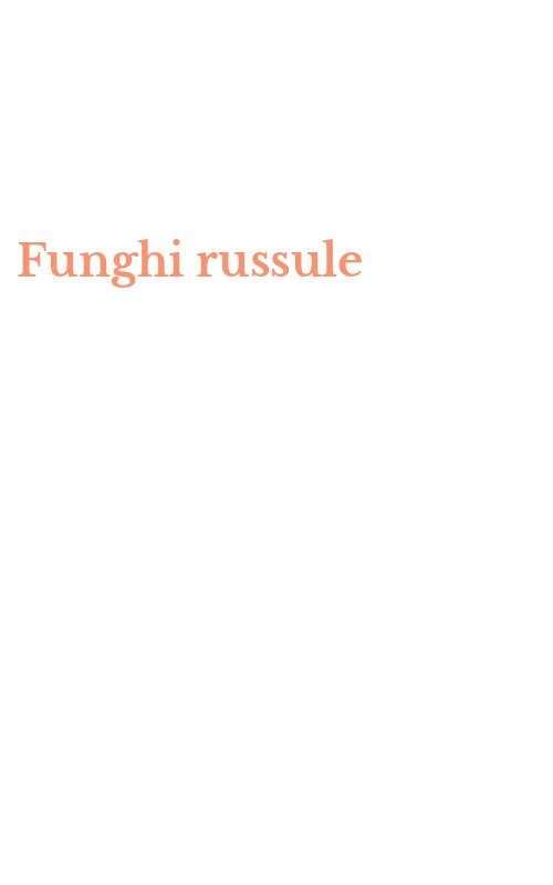 Funghi russule