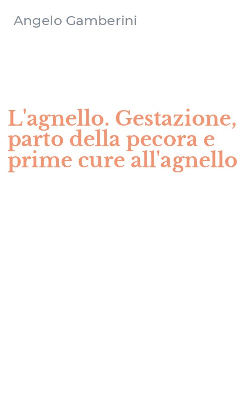 L'agnello. Gestazione, parto della pecora e prime cure all'agnello