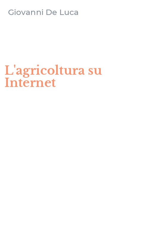 L'agricoltura su Internet