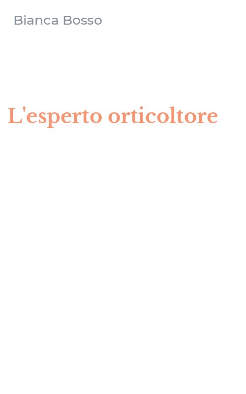 L'esperto orticoltore