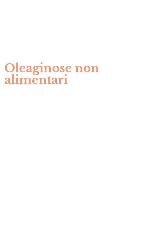 Oleaginose non alimentari