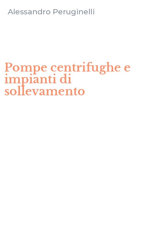 Pompe centrifughe e impianti di sollevamento