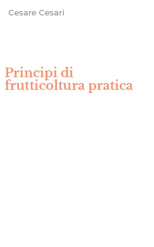 Principi di frutticoltura pratica